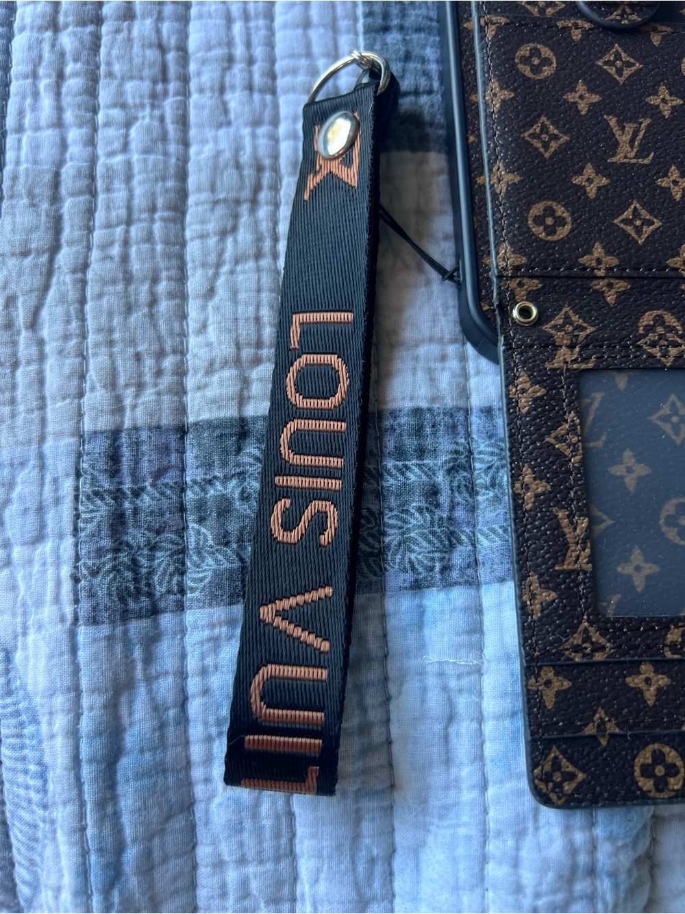 Monogram Brown Card Wallet Phone Case with Strap-iPhone 13 pro max - Picture 3 of 10